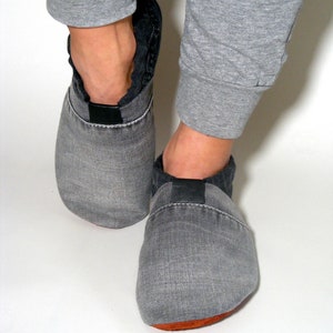 Slippers MOCCA LEO Denim grey black image 3