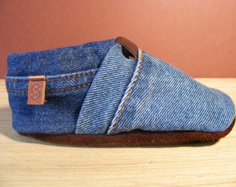 Kids slippers Mocca Leo light dark blue
