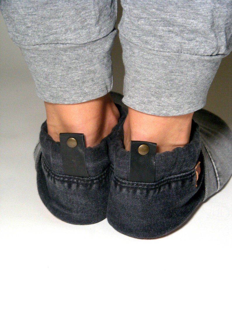 Slippers MOCCA LEO Denim grey black image 5