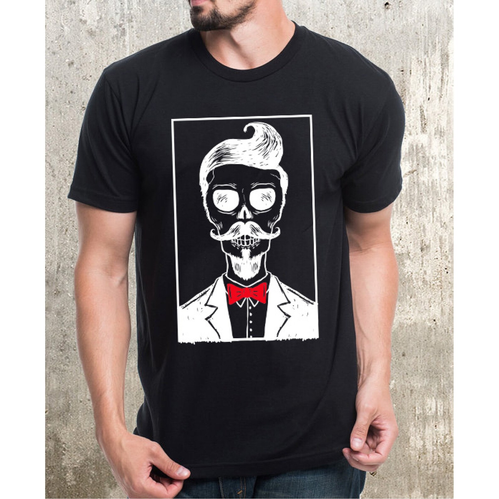 Camisetas urbanas para hombre Hipster Skull 2 / En venta / Etsy