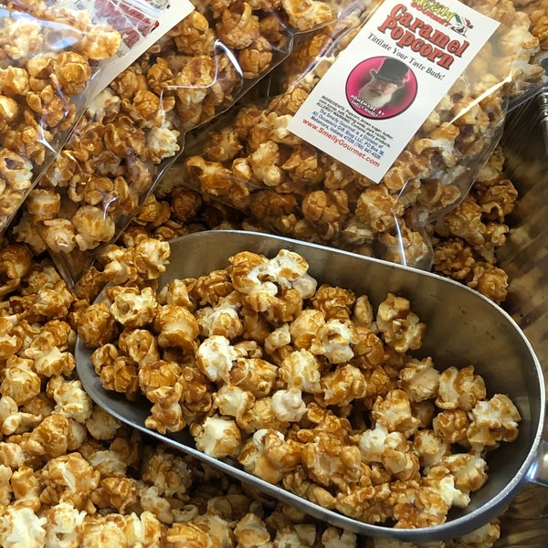 Carmel Corn 2 bags handmade small batch not sticky famous gourmet caramel corn with the best ingredients. Rich, tasty, crunchy and additive