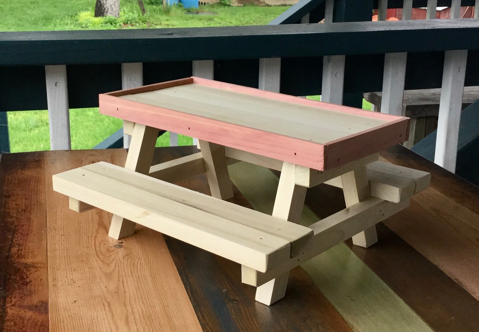 Mini Pet Chicken Feeder Bird Feeder Picnic Table Etsy