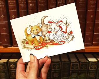 Kittens' First Christmas Greeting Card