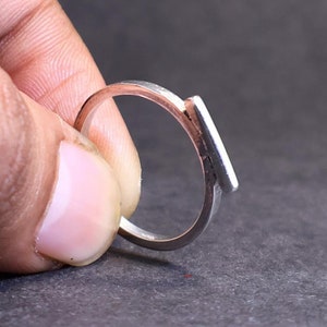 Bar Ring, 925 Silver Ring, Silver Bar Ring, Modern Ring, Line Bar Ring, Handmade Ring, Promise Ring, Women Ring, Gift for her, Simple Silver