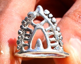 Queen Ring, Sterling Silver Dainty Princess Ring, Handmade Boho Crown Jewelry, Gift For Christmas