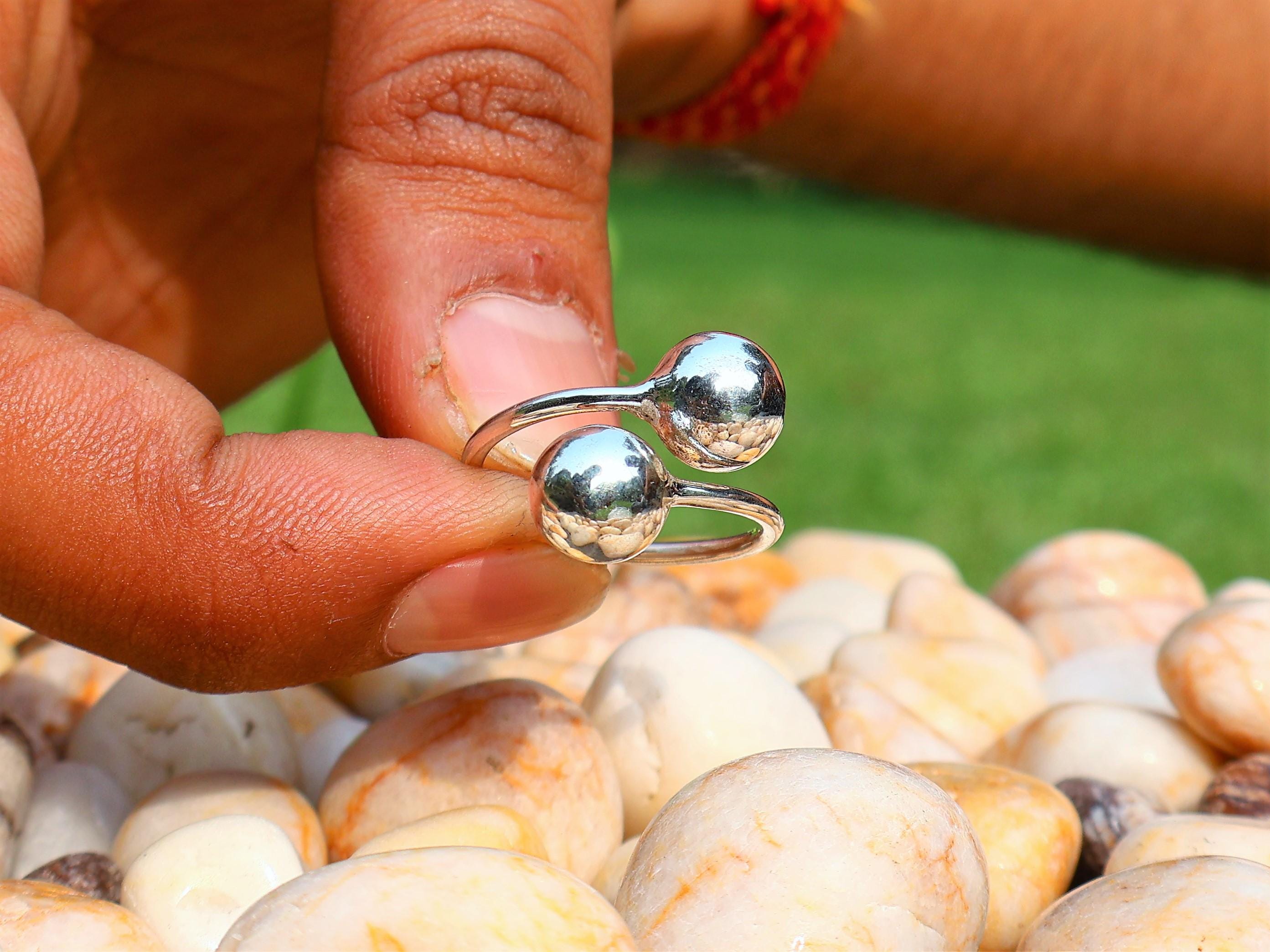 ★TOU★ [silver925] TB023 twin ball open ring Designer fashion, Seoul-fully created | W Concept