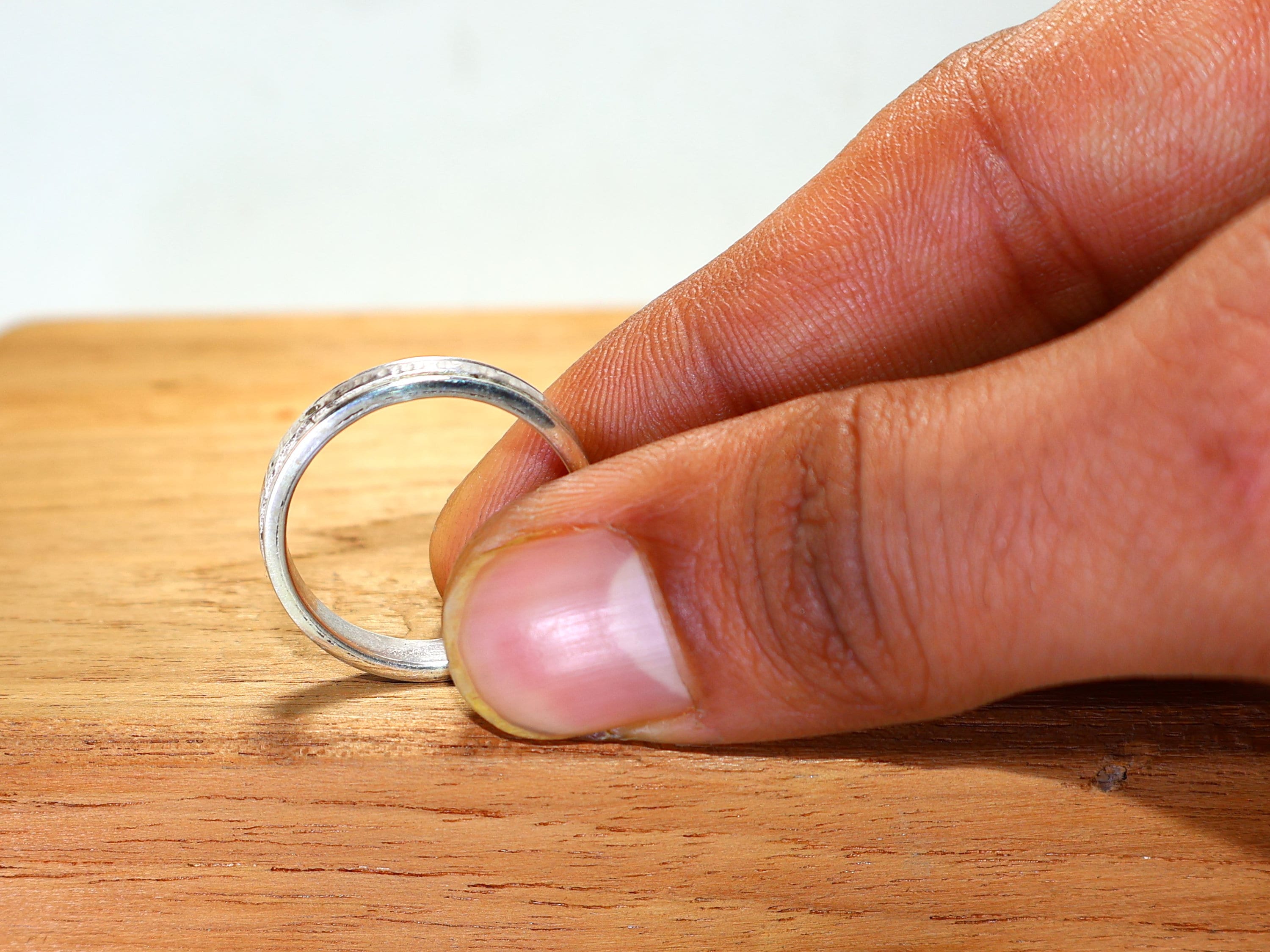 スピナーシルバーリング、925スターリングシルバーリング、フィ