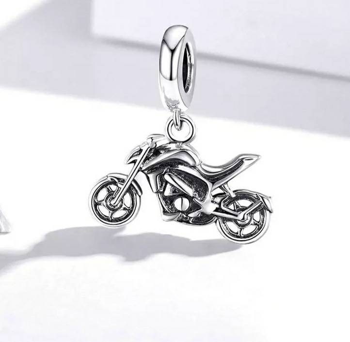 Silver Motorcycle Bracelet Charm se adapta a Pandora Etsy
