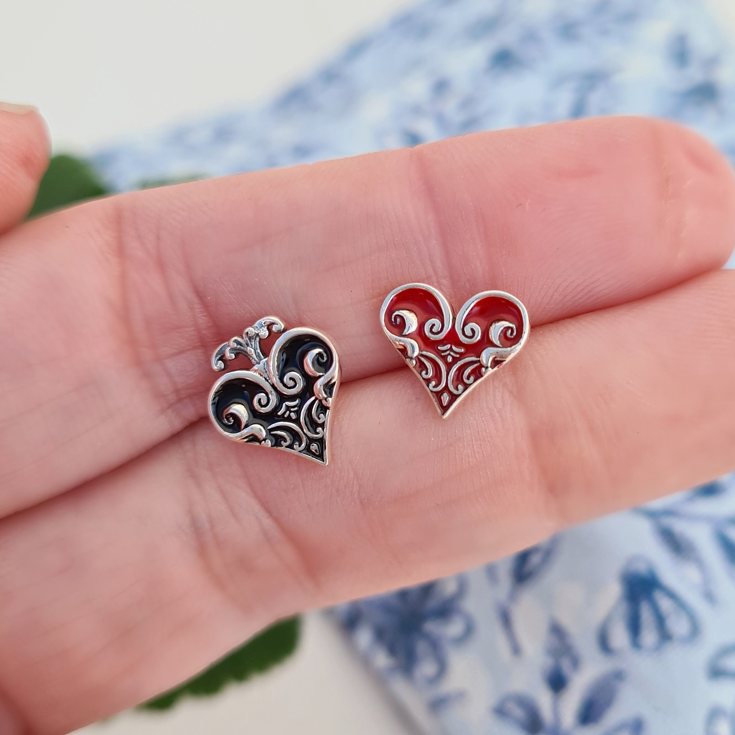 JIUIQL Unique Funny 18K Gold Plated Hypoallergenic Long Poker Hearts and Spades A Ace Playing Cards Dangle Drop Stud Earrings for Women Girls