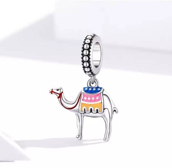 Silver Camel Bracelet Charm Fits 