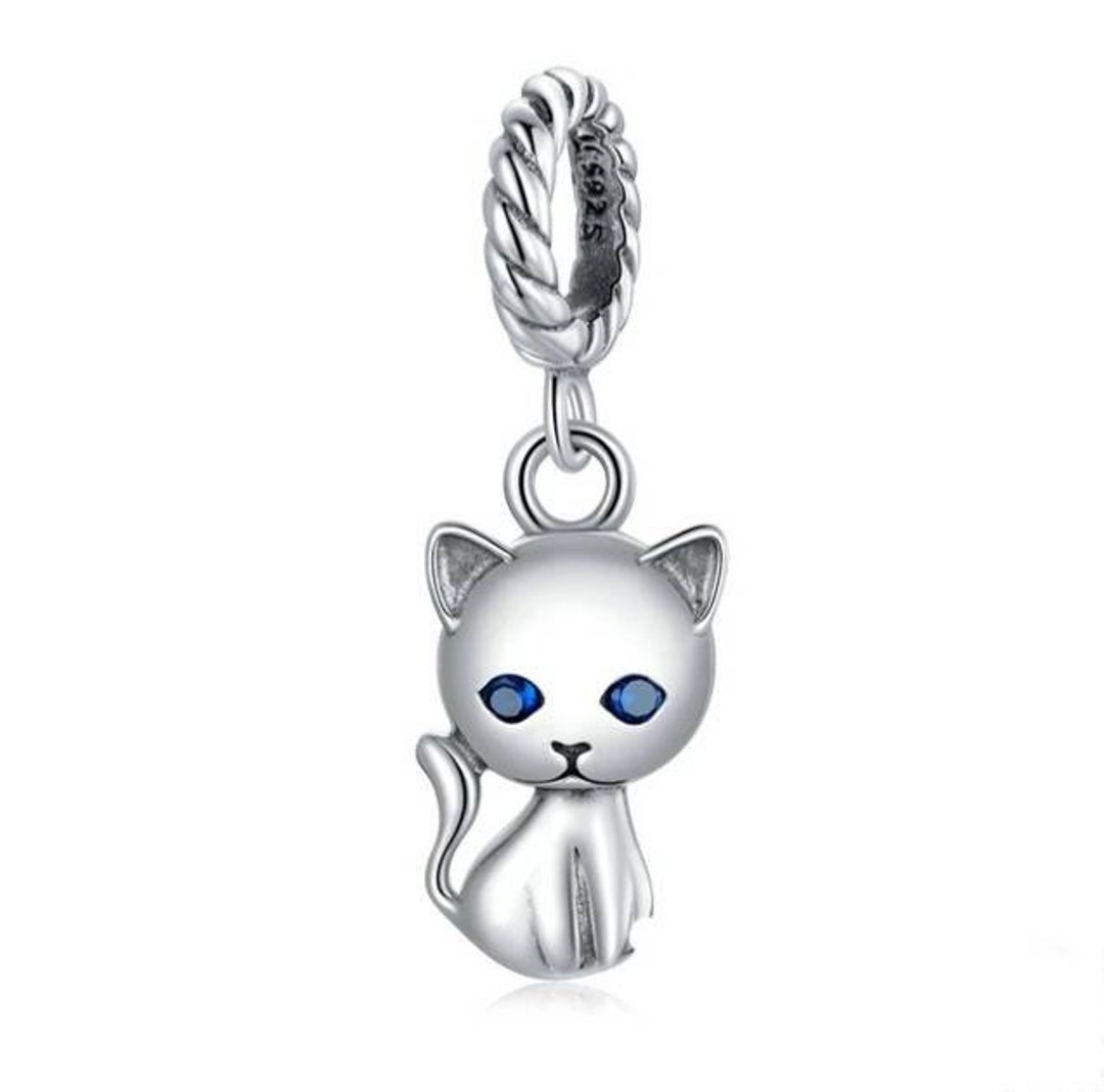 Pandora Sterling Silver Bracelet 19 Charms & Spacers ~ Cat Heart Angel ~  7.75