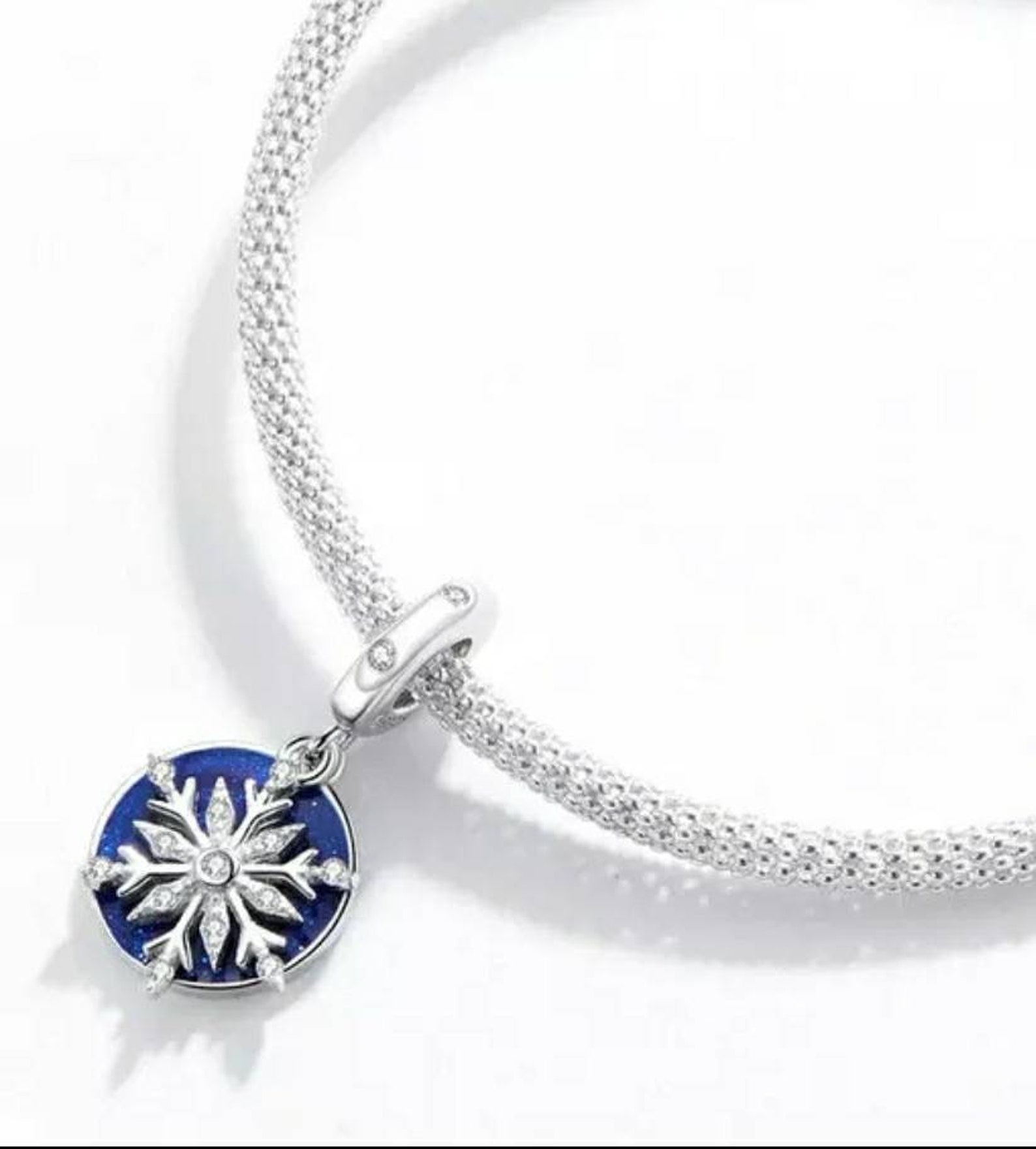 Silver Snowflake Dangle Charm Pandora Christmas Charms Etsy