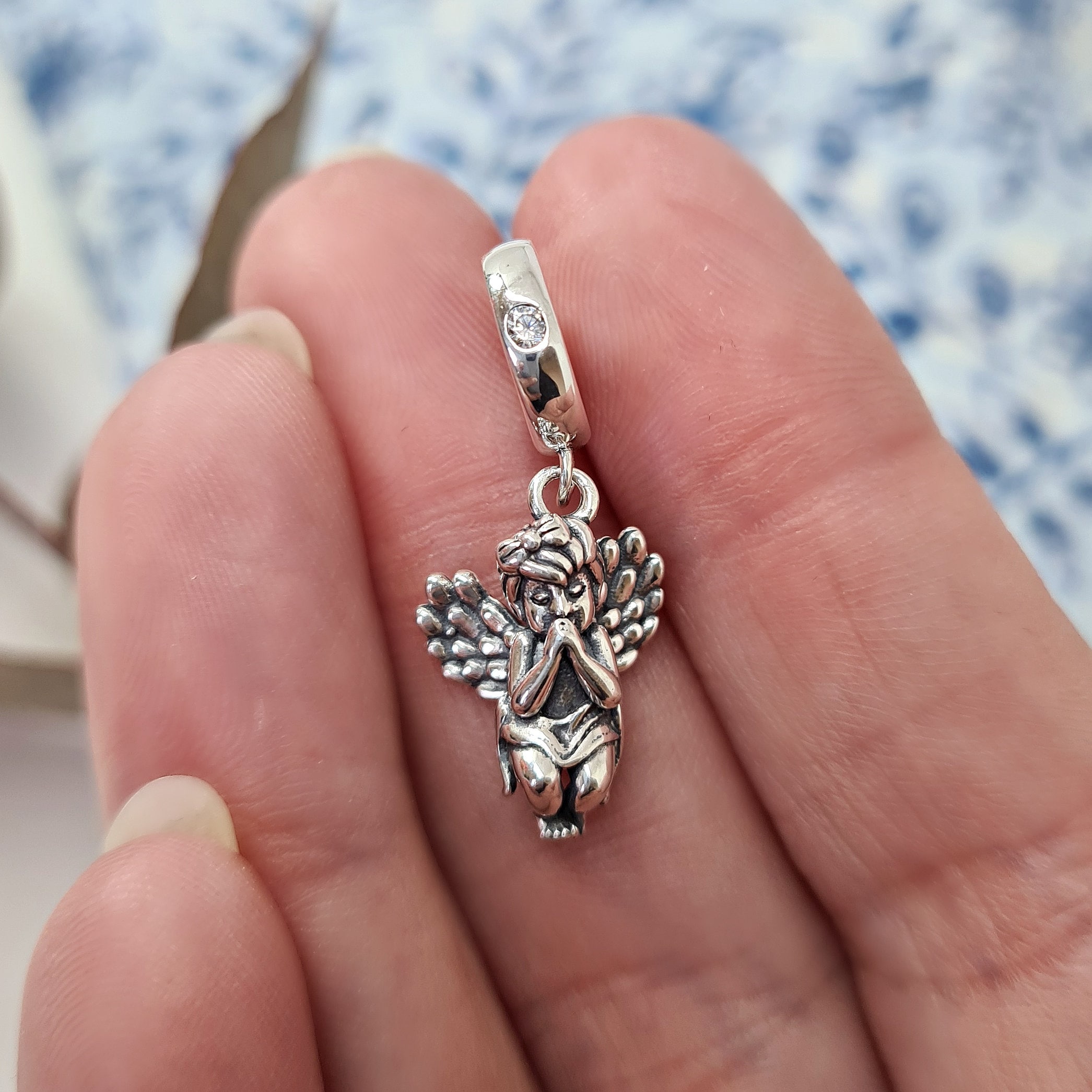 20pcs Silver Plated Angel Fairy Charms Pendants for Bracelet Jewelry Making DIY Handmade Craft 21x14mm,Temu