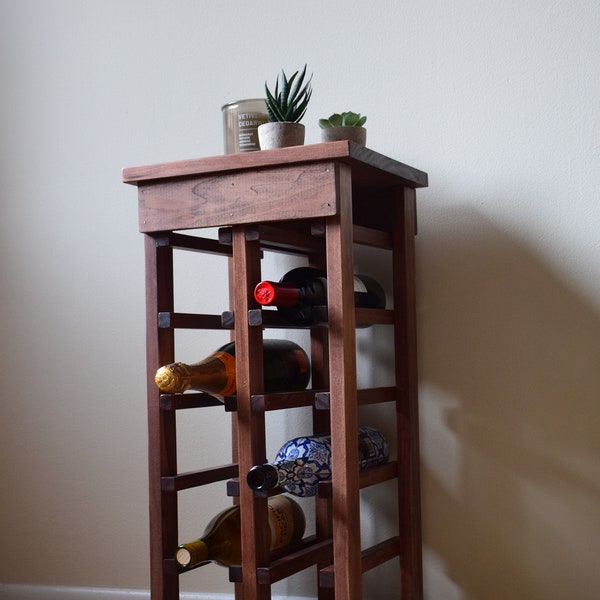 Custom Made Wooden Wine Rack