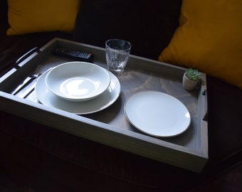 Solid Wood Serving, Ottoman and Breakfast-in-Bed Tray