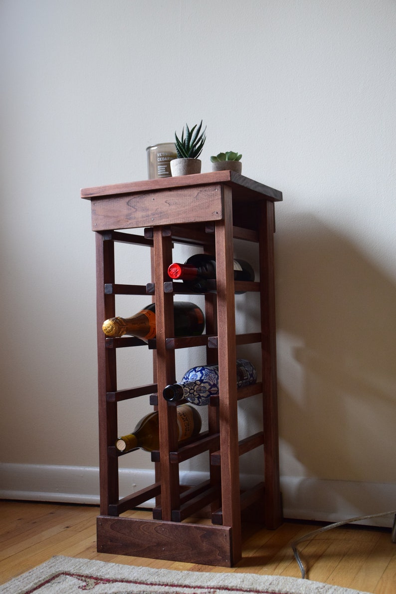 Custom Made Wooden Wine Rack image 1