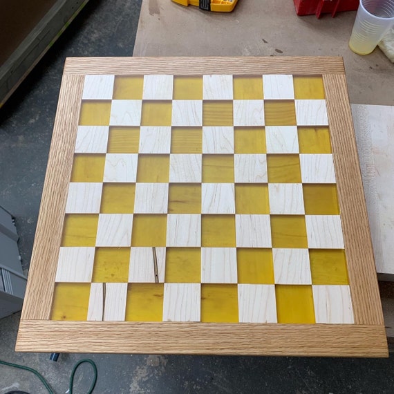 A & E Millwork Handmade Solid Wood Chess