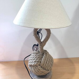 Rope knot table hot sale lamp