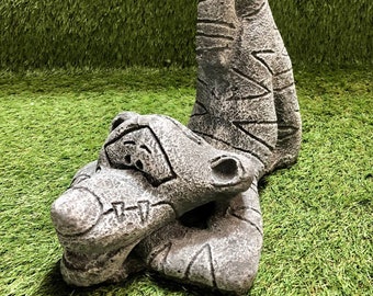 Large Concrete Tigger Garden Ornament Lawn Sculpture Garden Frost Protected