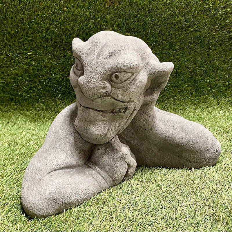 Large Concrete Gargoyle Statue - Etsy UK