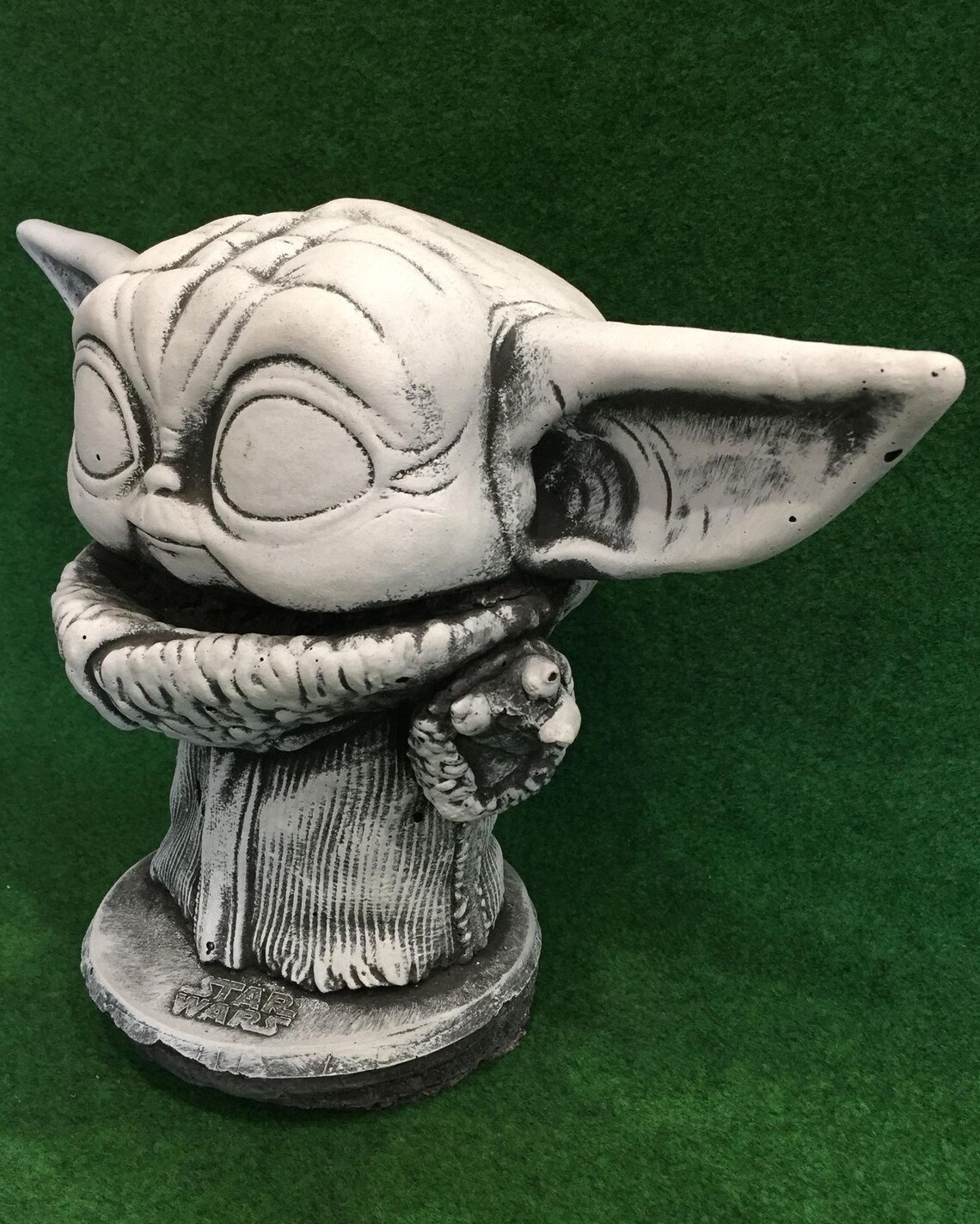 Baby Yoda Grogu Concrete Garden Ornament Large Mandalorian Etsy Canada