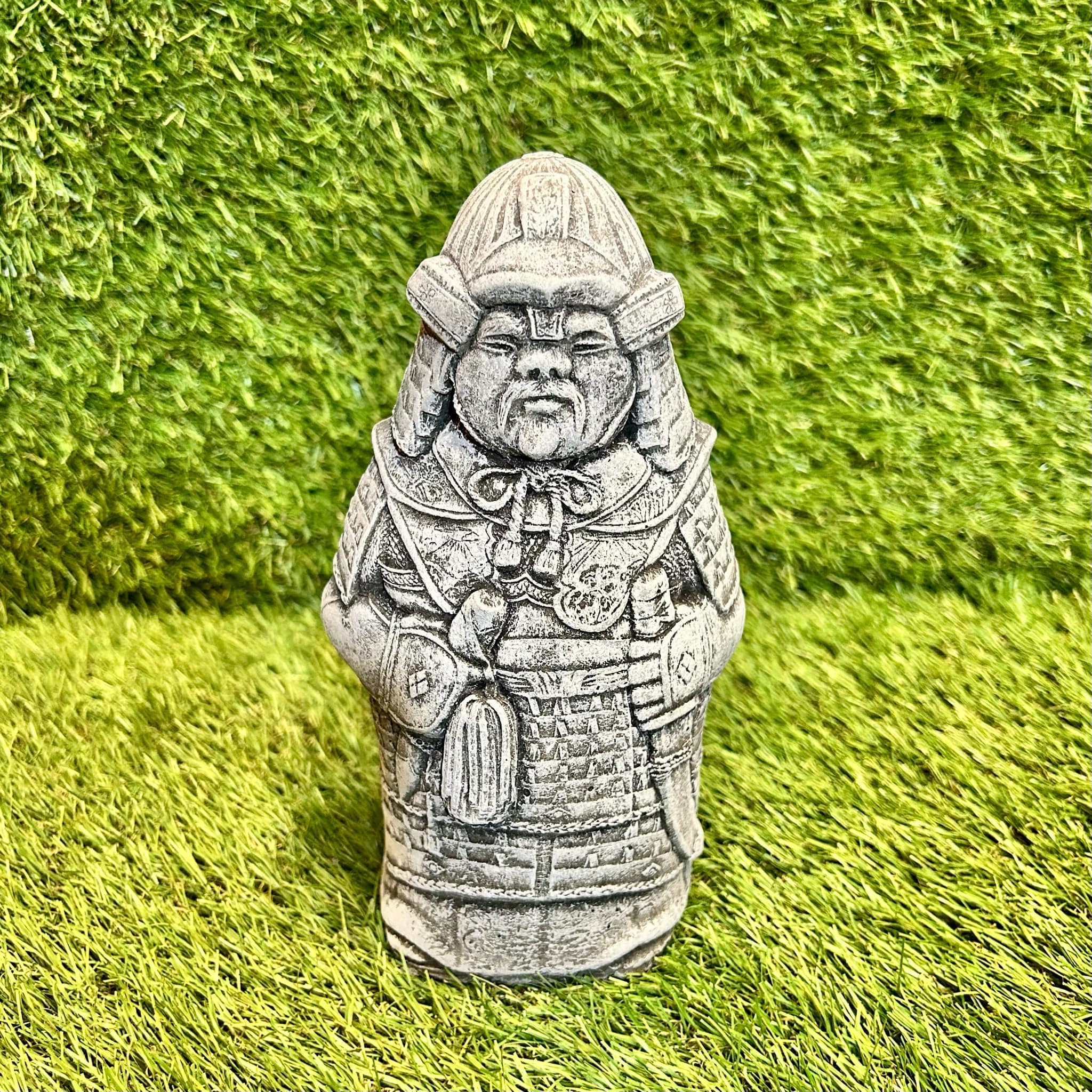 Concrete Samurai Outdoor Garden Ornament Frost Protected