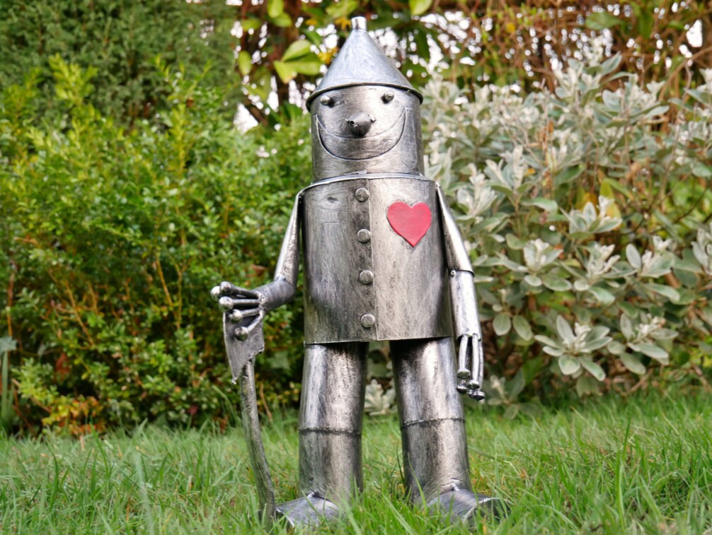 Vintage Style Wizard Of Oz Tin Man Garden Statue Ornament Home Decor