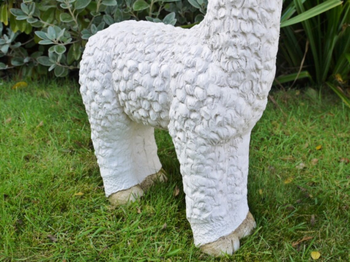 llama garden statue