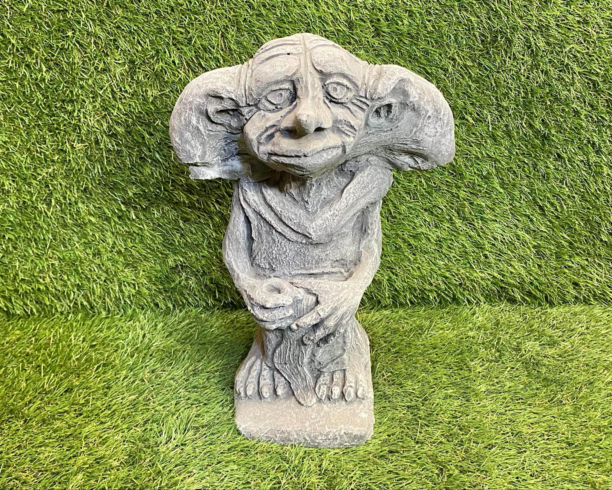 Concrete Wizard House Elf Garden Sculpture Lawn Ornament Frost ...