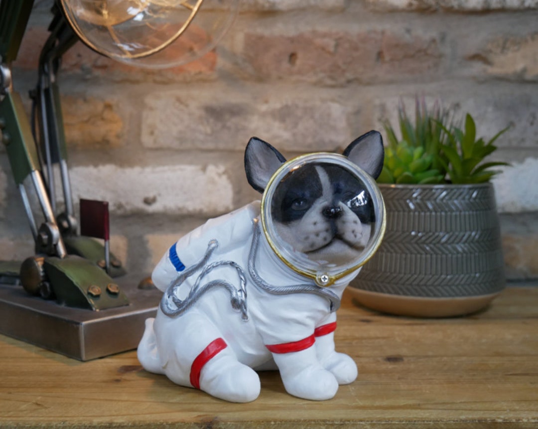 Space Bulldog Ornament Figure Home Decoration Sci-fi Theme Present
