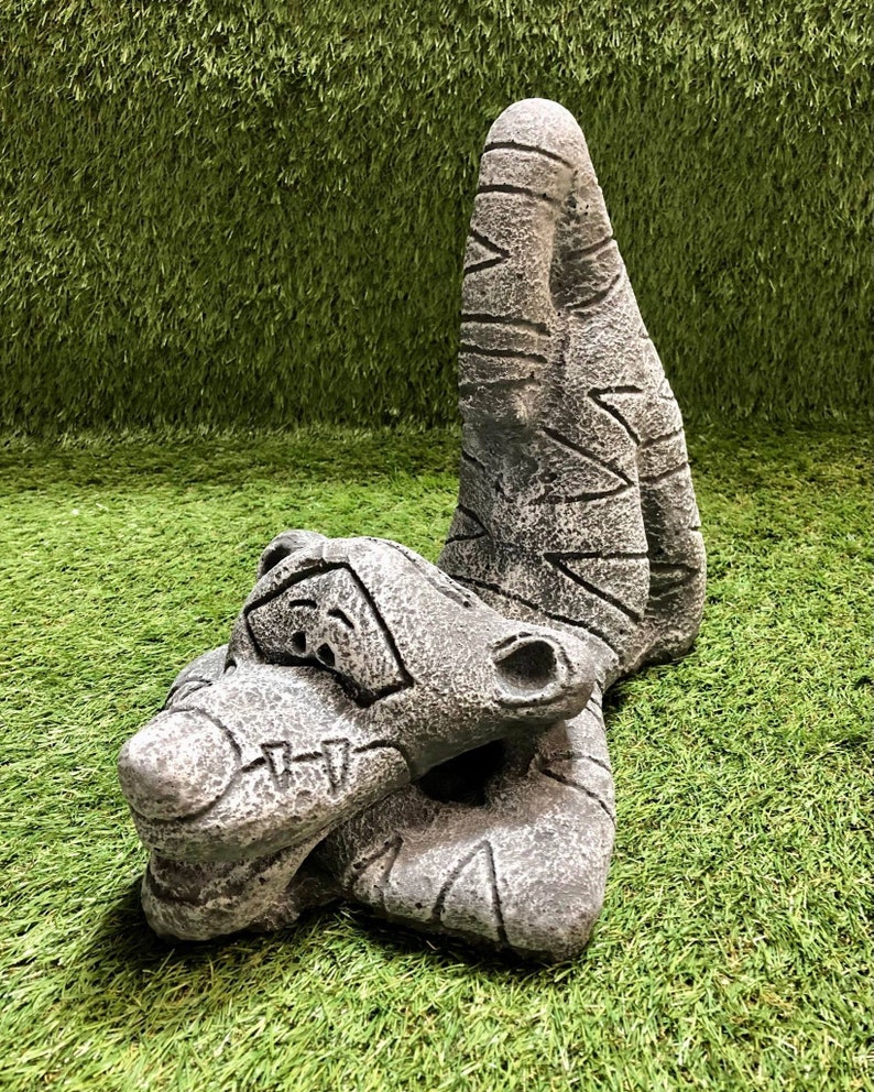 Large Concrete Tigger Garden Ornament Lawn Sculpture Garden Etsy UK