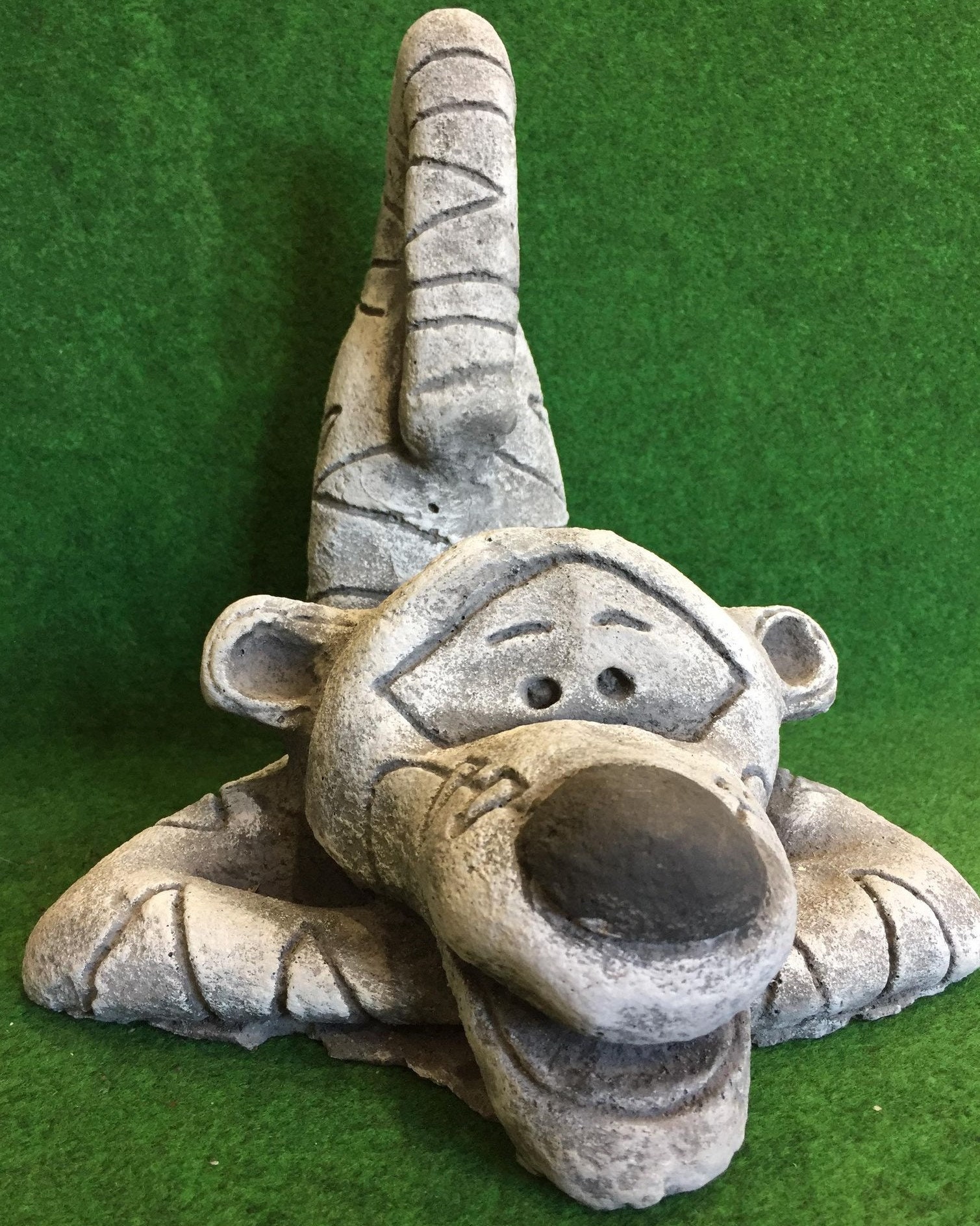 Large Concrete Tigger Garden Ornament Lawn Sculpture Garden Etsy UK