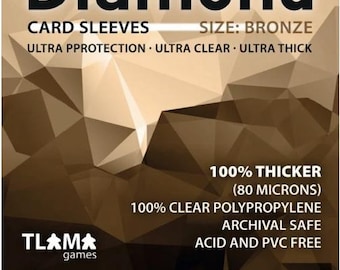 Card sleeves Diamond Yellow: American Mini (41x63 mm) Card sleeves Diamond Yellow: American Mini (41x63 mm)