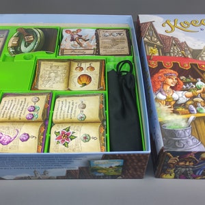 INSERT: The Quacks of Quedlinburg + expansion + mini dice tower