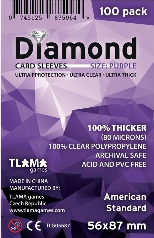 56x87 card sleeves Sleeve Kings Sleeves: Standard USA 56x87mm, 110 / Pack Item Description Standard USA Game Size Sleeves