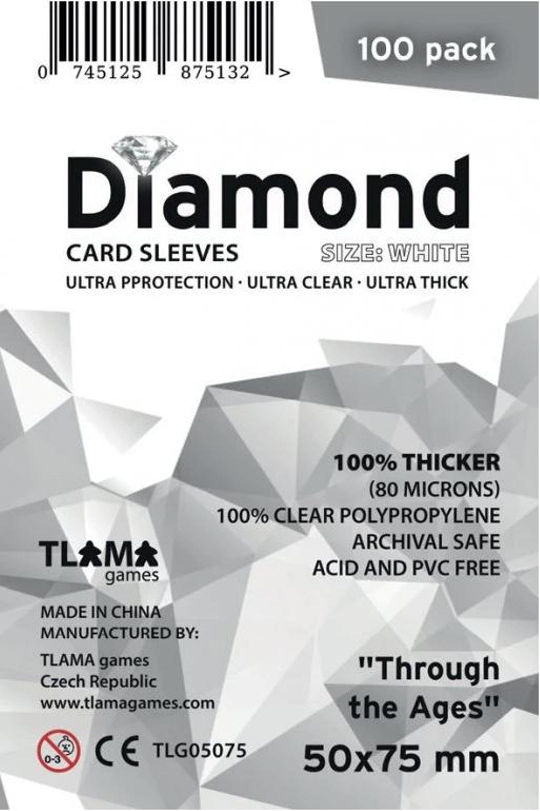 CARD SLEEVES: Diamond "white" Through the Ages (50x75 Mm) - Etsy UK