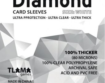 CARD SLEEVES: Diamond "White" Through the Ages (50x75 mm)