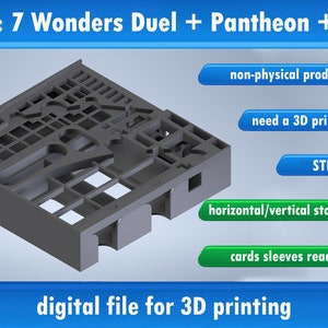 7 Wonders Duel Expansions Pantheon Agora Juego De Mesa Etsy