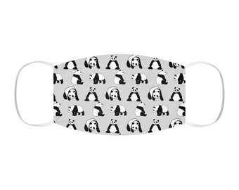 Panda Face Mask - Reusable, Machine Washable, double / Two Layer perfect sweet kawaii gift 4 animal nature wildlife conservation bear lover