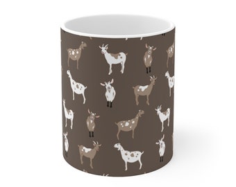 Goat Coffee Mug | Ceramic Coffee Mug | 11 oz Mug | Gift For Goat Lovers | Free Shipping