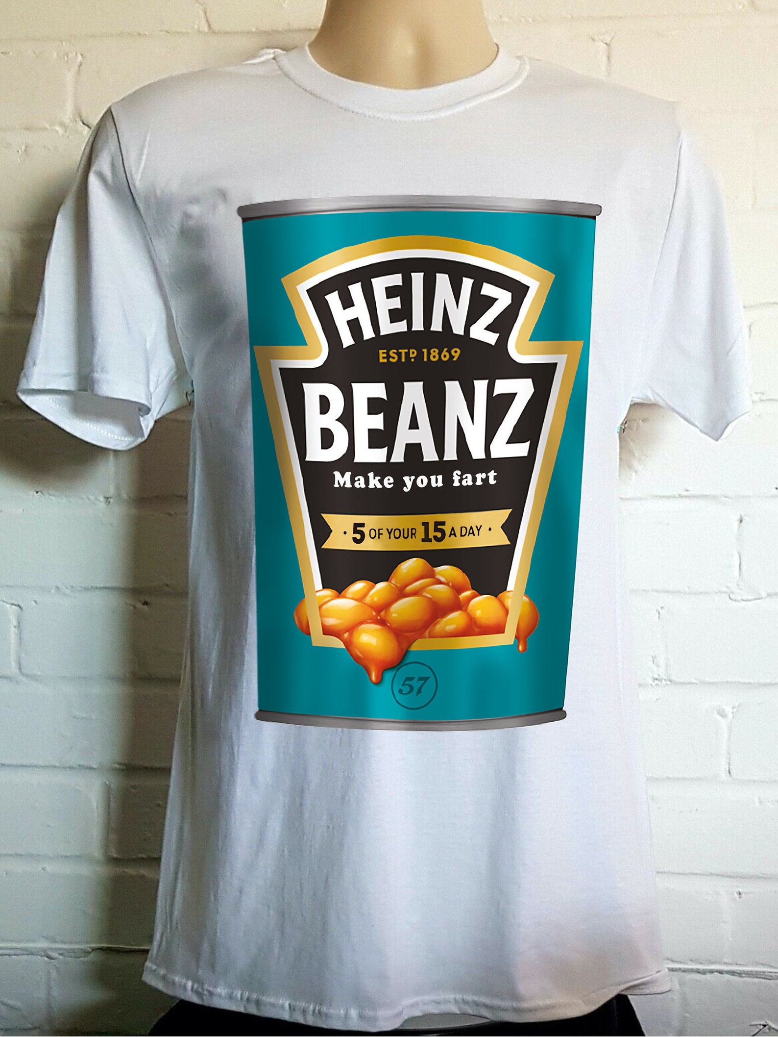 Heinz Beanz Make You Fart Tshirt. British Humour. Etsy