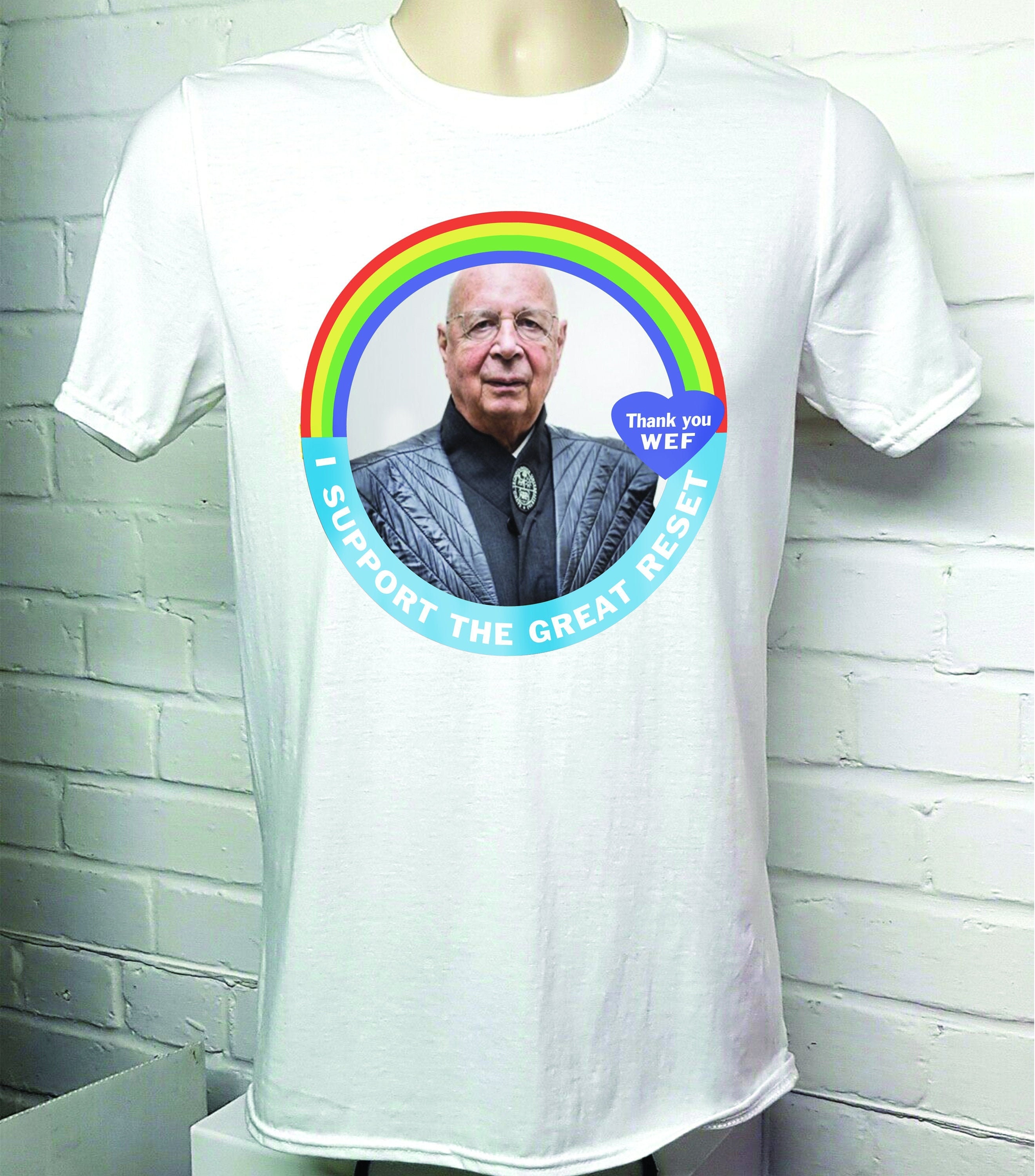 Klaus Schwab Great Reset T-shirt World 
