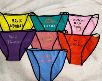 days of the week panties