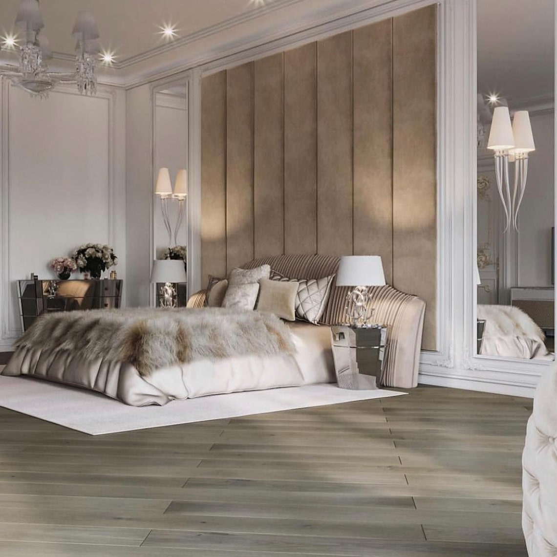 Vertico Design Fabric Upholstered Modern Wall Panels Headboard Etsy UK