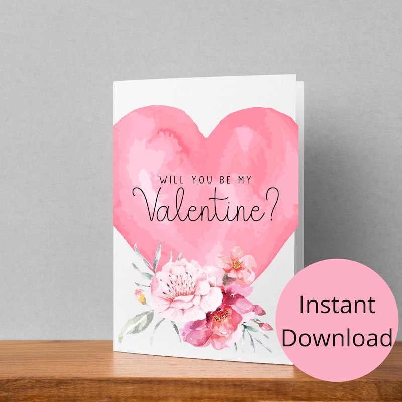 Will You Be My Valentines Cards Etsy