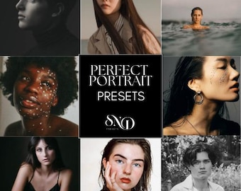 Professional portrait Lightroom Preset Pack (Desktop + Mobile) for studio, outdoor, amateur and pro portrait photography.