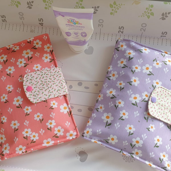 Nappy wallet,Nappy and wipes pouch,Baby's changing bag,New baby gift ,New Mum gift,Baby shower,Nappy storage ,Baby's travel bag