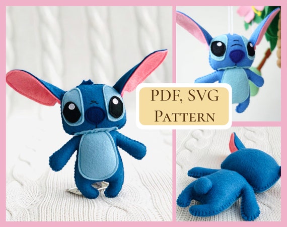 PDF Stitch Doll Pattern / Felt Easy Sewing Pattern / Lilo and