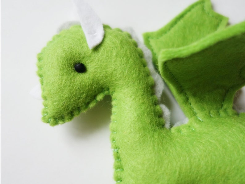 PDF Dragon Felt Pattern / Green Dragon Felt Easy Sewing Etsy