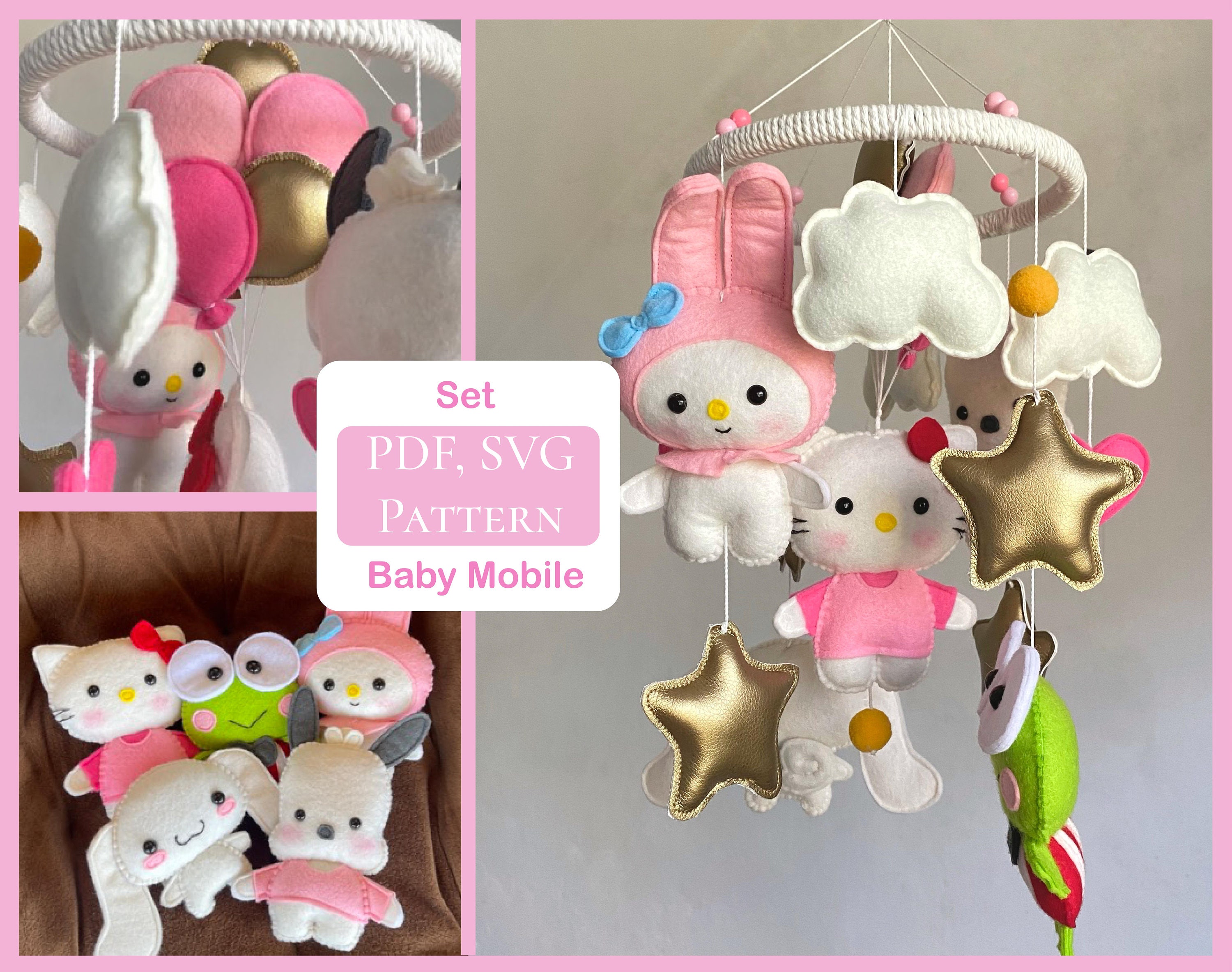 Hello kitty crib mobile 2025